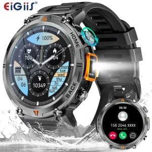 Men's Smartwatch w/Flashlight